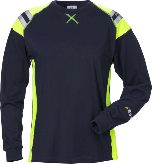 Fristads T-Shirt Flamestat Dam 7098 Tflh Klass 3 Marin 3xl