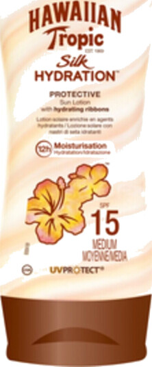 Hawaiian Tropic Silk Hydration Solkrem SPF15 180 ml - Fuktighetsgivende og UV-beskyttende