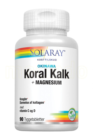 Solaray KoralKalk + Magnesium Tyggetablett 90 Tabletter Solaray KoralKalk + Magnesium Tyggetablett 90 Tabletter
