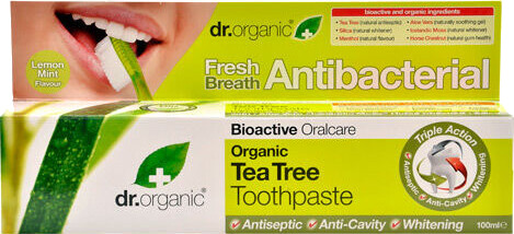 Dr. Organic Tannkrem Tea Tree m. Fluor  100ml
