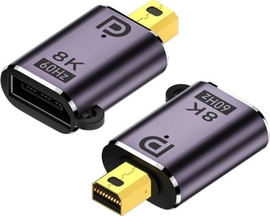 Mini Displayport Hann Til Displayport Hunn Adapter 1.4 8K Mini Displayport Hann Til Displayport Hunn Adapter 1.4 8K