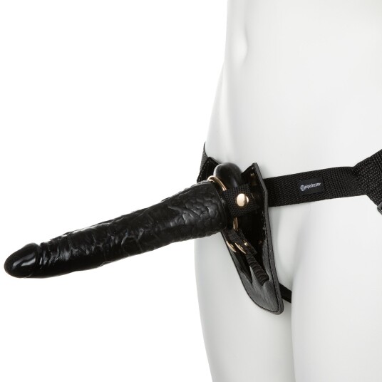 Fetish Fantasy Gold Designer Strap-On Sett 18 cm - Svart Fetish Fantasy Gold Designer Strap-On Sett 18 cm - Svart