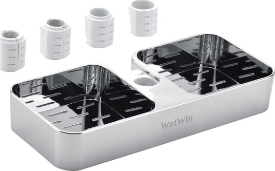 WatWin Flex Ø18-25 Hylle for dusjstang, Ø 18-25 mm, Baderom