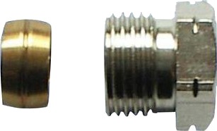 10 stk Danfoss Klemringsfittings til stål- og kobberrør G 1/2" - 16mm 10 stk Danfoss Klemringsfittings til stål- og kobberrør G 1/2" - 16mm