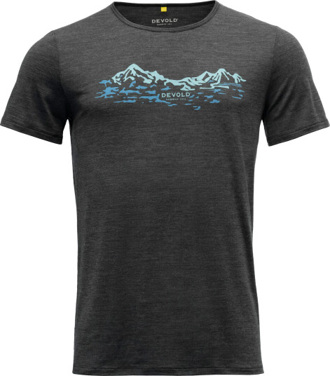 Devold Men's Utladalen Merino 130 Tee Anthracite L, Anthracite