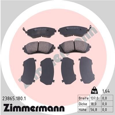 Bremseklosser ZIMMERMANN 23865.180.1