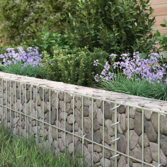 vidaXL Gabion høybed galvanisert stål 400x100x20 cm
