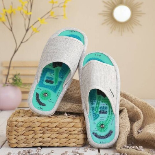 Innovagoods Magnetiske akupressur tøfler fotsoneterapi