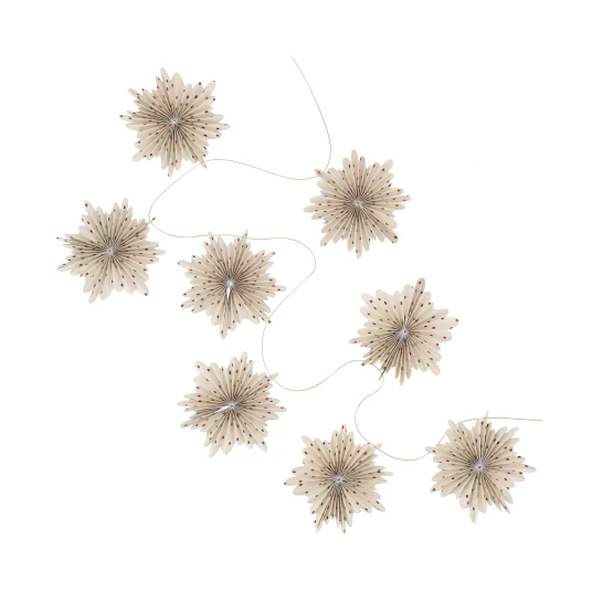 Scandi Living Festive girlander 3 m Rød ,prikkete