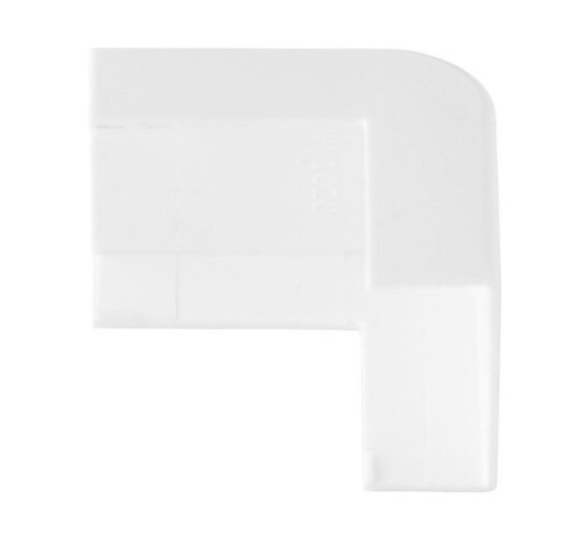 Ytterhjørne for kabelkanal 20x10 mm