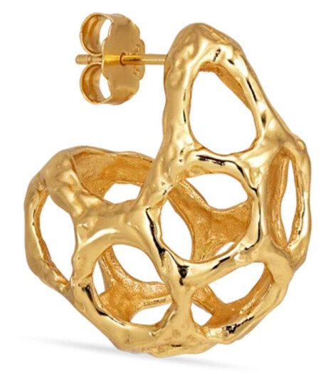 Jane Kønig Chunky Space Øredobber Single 18 kt. CSE-AW23-G-Left - Dame - 925 sterling silver