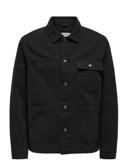 ONLY & SONS Onssean Ctn Jacket Otw - Black - S