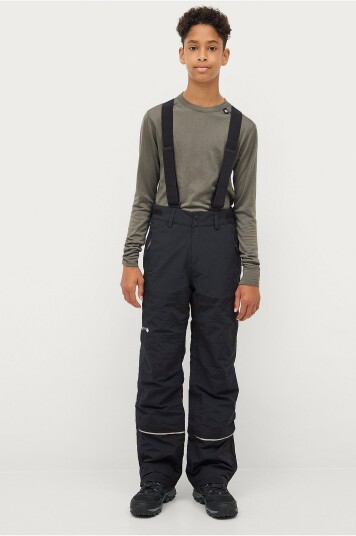 Áhkká Skibukse Ski Pants with Braces Jr Svart