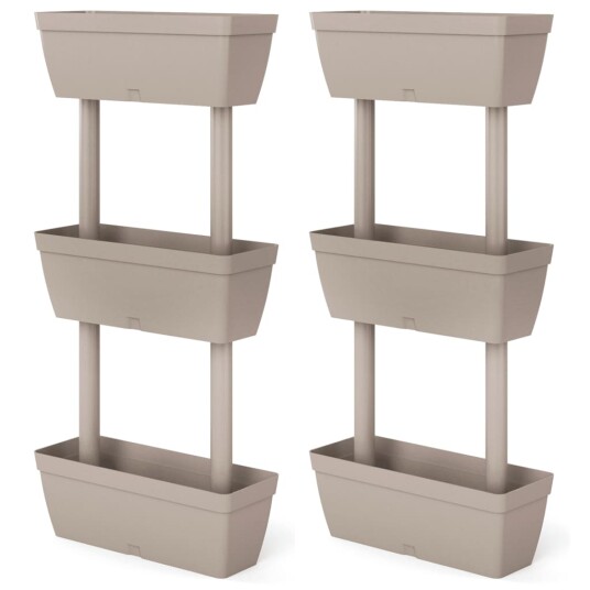 vidaXL Plantekasser 6 stk 100 cm gråbrun