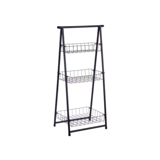 Hyller Sort Jern 44 x 31 x 90 cm