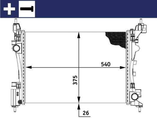 MAHLE CR 773 000S Radiator, motorkjøling