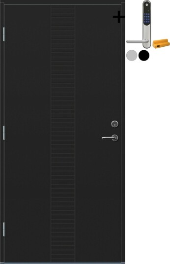 Ytterdør Bygg1 Hamar med Kompaktlaminat med Yale Entrus Ytterdør Bygg1 Hamar med Kompaktlaminat med Yale Entrus