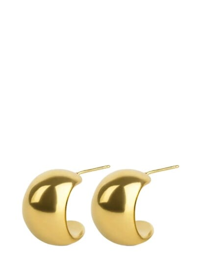 Timi of Sweden Selena Chunky Stud Earrings Stainless Steel Gold ONE SIZE