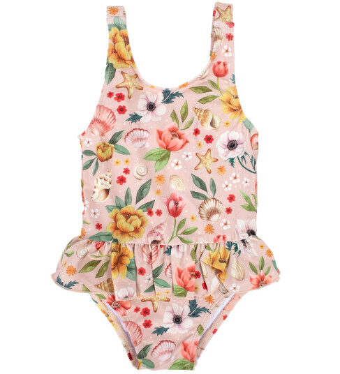 Filibabba Eva – Badedragt 1-2 År – Ocean Blossom - Pink - 1-2Y