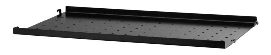 String hylleplate metall svart 58x20 cm lav kant String hylleplate metall svart 58x20 cm lav kant