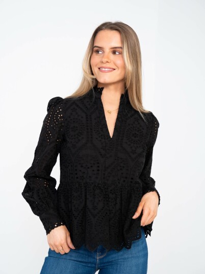 Y.A.S Holi Long Sleeve Top Sort XL Y.A.S Holi Long Sleeve Top Sort XL