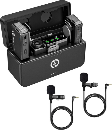 Hollyland Lark Max Duo Set Med 2 Tråløse Lavaliere Mikrofoner
