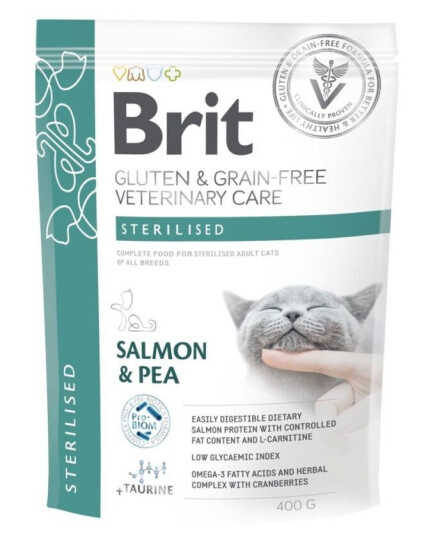 Brit Veterinary Diet Cat Grain Free Care Sterilised 400 G