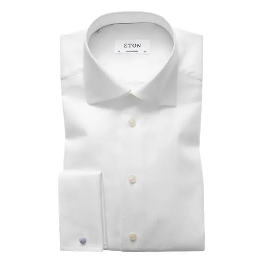Eton Herre Skjorter Hvit XS,