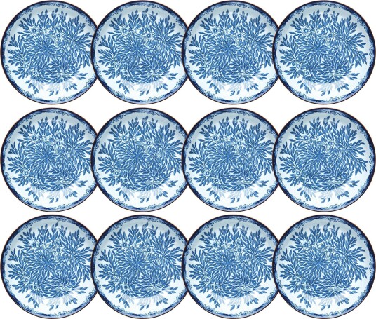 Ostindia Floris Dyp Tallerken 22 cm 12 pk Blå Ostindia Floris Dyp Tallerken 22 cm 12 pk Blå