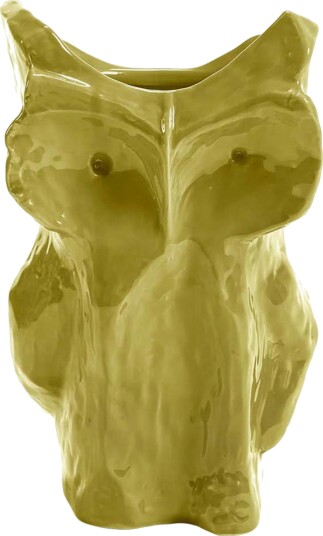 After Midnight Owl vase L Yellow