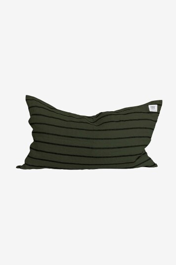 Lovely Linen Stripe Putetrekk Grønn