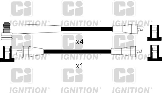 Tennplugg kabelsett QUINTON HAZELL XC411