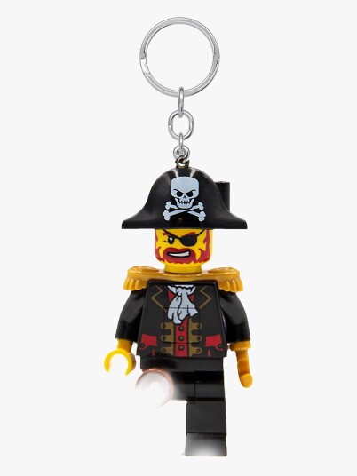 LEGO LED Nøkkelring Kaptein Brickbeard med Bevegelig Figur