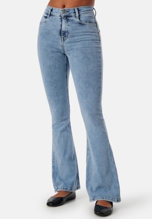 BUBBLEROOM Tove High Waist Flared Superstretch Light denim 48