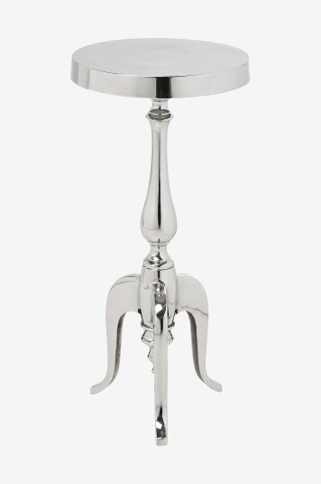 KARE Design Sidebord Barocco Ø 27 cm Krom