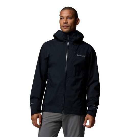 Columbia Men"s Trailborne 2.5L Packable Waterproof Jacket Black XL