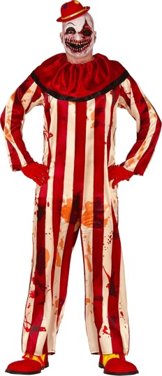 Fiestas Guirca Morderklovn Jumpsuit Kostyme X-Small 77936