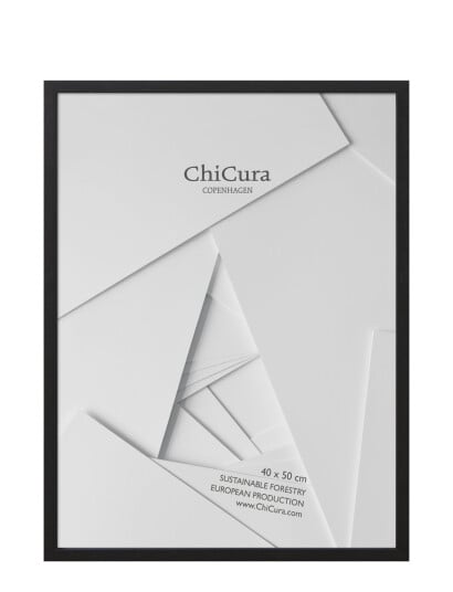 ChiCura Wooden Frame 40X50Cm Glass Black 40X50CM ChiCura Wooden Frame 40X50Cm Glass Black 40X50CM
