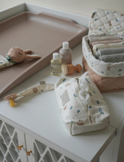 Cam Cam Copenhagen Wet Wipe Cover Gots Bows Cream One Size Cam Cam Copenhagen Wet Wipe Cover Gots Bows Cream One Size