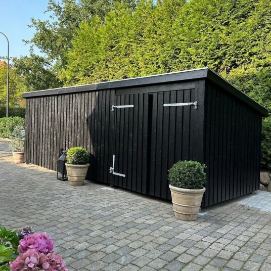 Utebod PLUS Nordic Multi Hagehus 3 Moduler 14 m2 Utebod PLUS Nordic Multi Hagehus 3 Moduler 14 m2