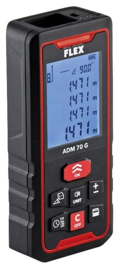 Flex ADM70 Avstandsmåler grønn laser Flex ADM70 Avstandsmåler grønn laser