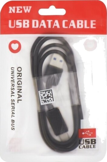 Usb-Kabel Partner Tele.Com Usb-A Til Usb-C 1 M Svart Usb-Kabel Partner Tele.Com Usb-A Til Usb-C 1 M Svart