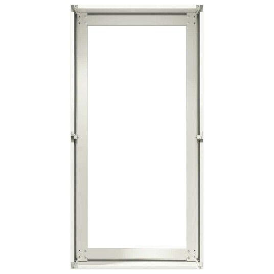 vidaXL Plantekasse hvit 40x80x40 cm kaldvalset stål