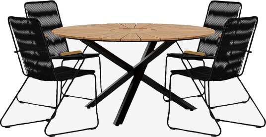 Venture Home Mexico Spisebord med Bois stol Svart Venture Home Mexico Spisebord med Bois stol Svart