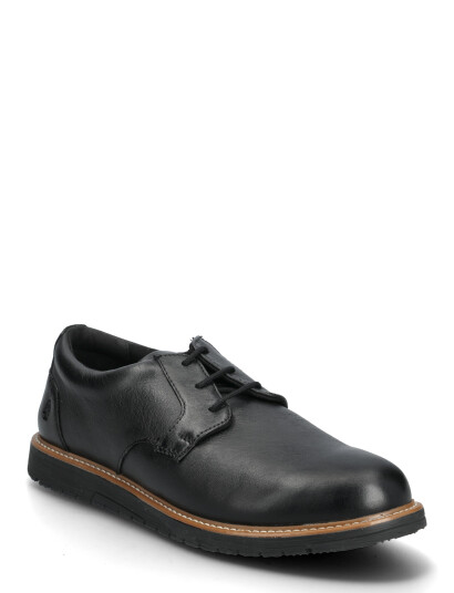 Hush Puppies Men"s Jenson Oxford Bold Black Leather Black 43 Hush Puppies Men"s Jenson Oxford Bold Black Leather Black 43