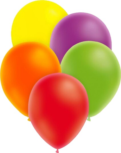 Ballongkungen Ballonger Neonfargede 25-pakning 912140-25