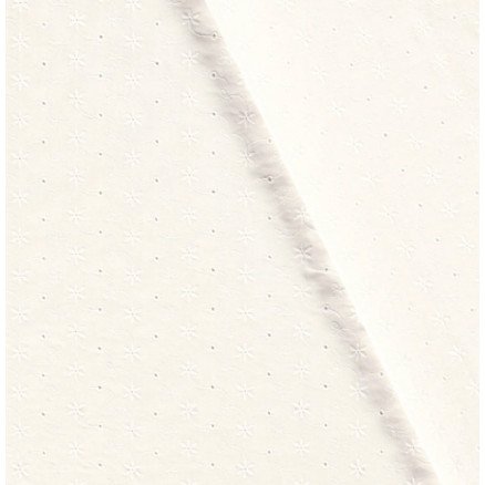 Balsløw Broderi Anglaise 135cm 051 Råhvit Design 2 50cm Balsløw Broderi Anglaise 135cm 051 Råhvit Design 2 50cm