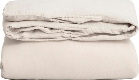 Eggshell Muslin Dynetrekk Enkel 210x150 cm
