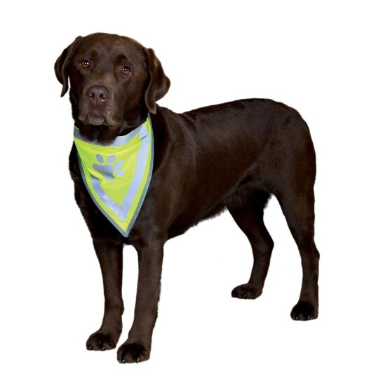 Trixie Refleksiv Bandana til Hund L-XL Fleece Gul