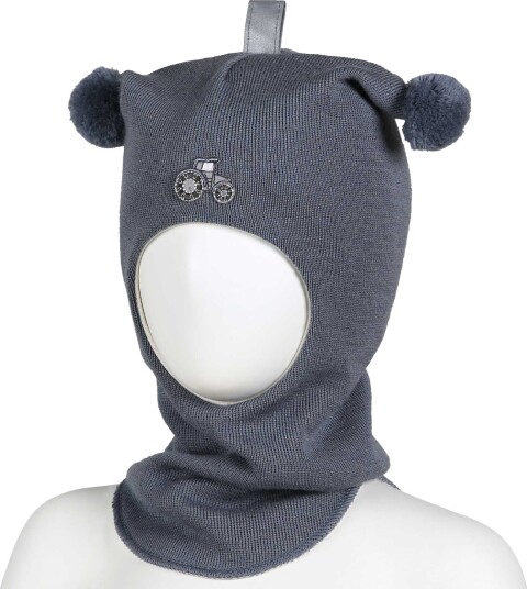 Kivat Balaclava i Ull Traktor Dueblå 1 (1 2år)
